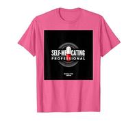 Maldita Sea, Soy Adicto: Humor Profesional automedicado Camiseta, Hombre, Rosa Jaspeado, L
