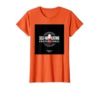 Maldita Sea, Soy Adicto: Humor Profesional automedicado Camiseta, Mujer, Naranja, M