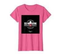Maldita Sea, Soy Adicto: Humor Profesional automedicado Camiseta, Mujer, Rosa Jaspeado, XL