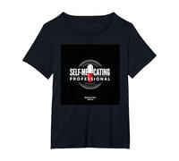 Maldita Sea, Soy Adicto: Humor Profesional automedicado Camiseta, Mujer Tallas Grandes, Negro, 6XL Grande