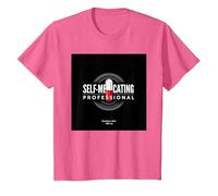 Maldita Sea, Soy Adicto: Humor Profesional automedicado Camiseta, Niños, Rosa Jaspeado, 12 años