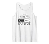 Maldito Doble Doodle Dog Staff Golden Lab Poodle Mix Dog Camiseta sin Mangas