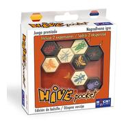 Maldito Games- Hive Pocket Juego de Mesa de Estrategia Abstracta para 2 Jugadores, Edición de Viaje con Bolsa y Expansiones Mosquito y Mariquita, Juego de Mesa Familiar a Partir de 8 Años (MLDG154597)