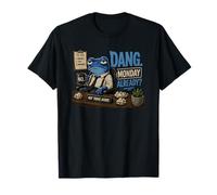 Maldito Lunes ya Rana con café Caos Lunes Rana Camiseta