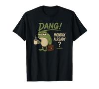 Maldito Lunes ya Rana con café Semana de Trabajo relacionada Camiseta