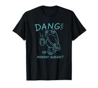 Maldito Lunes Ya Rana con Café Trabajo Estrés Rana Meme Camiseta