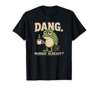 Maldito Lunes Ya Rana con Café Viral Mañana Meme Camiseta