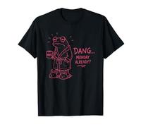 Maldito Lunes ya Rana con Humor de Rana dependiente del café Camiseta