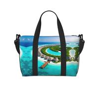 Maldives Scenery - Bolso bandolera portátil para mujer, adecuado para fitness, viajes.