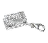 Maldon Jewellery Parthenon Athens Sterling Silver Charm - 9mm clip de fijación .925 x 1 Grecia encantos