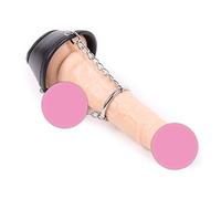 Male Leather Cock Ring Cockring Paracaídas Cage Penis Sleeve Ring Sex Delay Sex Toy