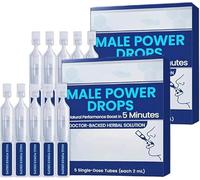 Male Power Drops - 2025 Upgrade, Secret Drops for Strong Men,Fast-Acting Results,Delay Drop for Long Last Men,Natural Ingredients (2)