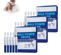 Male Power Drops - Actualización 2025, Gotas Secretas Para Hombres Fuertes, Apoyo Instantáneo Para La Energía Y La Resistencia, Resultados De Acción Rápida (3pcs)