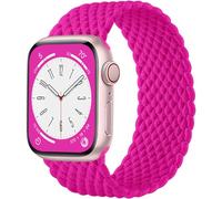 Maledan Trenzadas Correas Compatibles con Correa Apple Watch 45mm 44mm 42mm 49mm para Mujer Hombre, Correa Elástica Ajustable para iWatch Series 9 8 7 6 5 4 3 2 1 SE Ultra, Luz Estelar