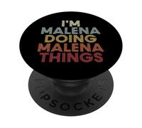 Malena Name Malena Personalized Name First Given PopSockets PopGrip Adhesivo