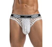 Malepower Lo Rise Tanga, Blanco, Pequeña/Mediana