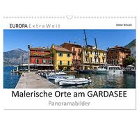 Malerische Orte am GARDASEE - Panoramabilder (Wandkalender 2026 DIN A3 quer), CALVENDO Monatskalender: Bardolino, Limone, Malcesine und Sirmione - ... Orte besitzt seinen ganz eigenen Charme