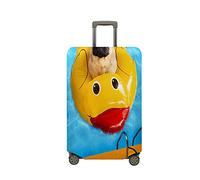 Maleta 3D Pug Cubierta de Equipaje, Mateju Funda 18-32 Pulgadas Lavable Funda de Maleta Cubierta de Equipaje Protectora para Affaires, Voyages (Pug Aventura,M)