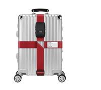 Maleta Ajustable. Adjustable Luggage Strap with Combination Lock and Name Card For Suitcases Multicolor(Rosso)