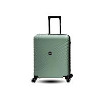 Maleta Cabina Unik Gaza, Ampliable ABS Equipaje de Mano Trolley Rígido Ligero Maletas de Viaje en 5 Atractivos Colores con 4 Ruedas Dobles Giratorias 360º y Candado TSA, S(55x40x24CM), 41L -Verde