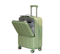 Maleta Cabina Equipaje con Candado TSA Y Puerto De Carga USB, Se Puede Llevar En El Avión Maleta para Mujer Maletas de Viaje Cabina (Color : Grün, Size : 20in)