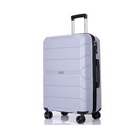 Maleta Cabina Maletas de Viaje Equipaje con Ruedas PP Equipaje Conjuntos Maleta Ligera con Equipaje De Viaje con Cerradura TSA Equipaje de Mano Maleta de Mano (Color : Blue,Silver, Size : 24in)