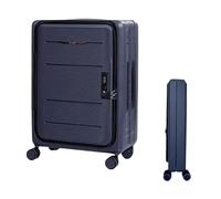 Maleta Cabina Maletas Plegables Carro Ajustable Equipaje De Mano Maleta Abierta Frontal Maletas de Viaje Cabina (Color : A, Size : 24 in)