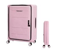Maleta Cabina Maletas Plegables Carro Ajustable Equipaje De Mano Maleta Abierta Frontal Maletas de Viaje Cabina (Color : E, Size : 20 in)
