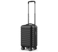 NUMADA- Maleta de Viaje Cabina 40x25x20cm (20L) Upfly Underseat 16 XXS con Ruedas Desmontables. Maleta Cabina ABS Ideal como Equipaje de Mano para Ryanair, Vueling o Easyjet | Negro