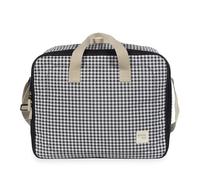 Maleta canastilla bebé I Love Vichy de Walking Mum (Negro)