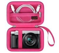 Maleta canboc para cámara Digital Panasonic Lumix lx10 /ZS99/ zs80 / zs100 / zs70 / zs200 / zs60 4k, Bolsa de cámara para tontos, Rosa