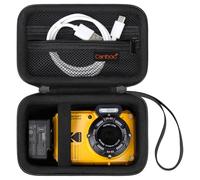 Maleta canboc para cámara Digital Resistente al Agua pixpro wpz2, Bolsa de Cámara submarina, Bolsillo de Malla, Adecuado para Cables USB, Negro