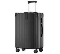 Maleta Con Compartimento For Computadora Portátil, Maleta Con Ruedas Liviana, Impermeable A Prueba De Polvo, Equipada Con Cerradura De Combinación Antirrobo Y Antirrobo ( Color : 22 , Size : Black )