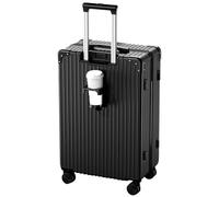 Maleta Con Compartimento For Computadora Portátil, Maleta Con Ruedas Liviana, Impermeable A Prueba De Polvo, Equipada Con Cerradura De Combinación Antirrobo Y Antirrobo ( Color : 24 Rack , Size : Blac