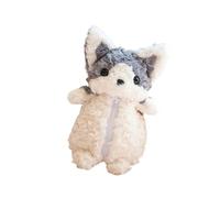 Maleta corta para perros Corgis de peluche, almacenamiento de cosméticos multiusos, regalo ideal para viajes para todas las edades, Corgis, apto para niños, gris, Mass Beauty