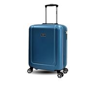 Maleta de Cabina, Tela Cabina Trolley Duradero, ABS Ecológico 70% Reciclado, 4 Ruedas Dobles Silenciosas, Cerradura TSA, Expandible, Ligera, Adecuada para Aerolíneas, Kappa-Grace (Aqua Blue, 20")
