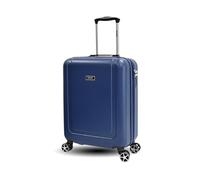 Maleta de Cabina, Tela Cabina Trolley Duradero, ABS Ecológico 70% Reciclado, 4 Ruedas Dobles Silenciosas, Cerradura TSA, Expandible, Ligera, Adecuada para Aerolíneas, Kappa-Grace (Navy Blue, 20")