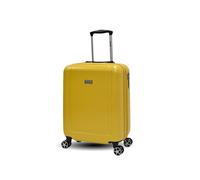 Maleta de Cabina Expandible - Trolley Rígido ABS, 4 Ruedas Dobles 360°, Cerradura de 3 Dígitos, Ligera y Resistente, Equipaje de Mano Aprobado - Color Mostaza - Unik