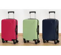 Maleta de cabina fabricada en ABS con ruedas desmontables: Azul royal