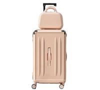 Maleta de Equipaje Maletas de Viaje El Equipaje Fija 2 Pedazos, De La Maleta Rígida, Cerradura Determinada del Equipaje Ligero con Los Casos del Maquillaje Maletas Viaje Maleta de Mano (Color : F, S
