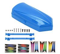 Maleta de Equipaje para Techo de RC, Caja de Equipaje para Techo de Coche RC 1/10, Estuche de Almacenamiento de ABS con Soportes de Montaje y Pegatinas para SCX10, 90046, Traxxas (Azul)