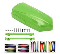 Maleta de Equipaje para Techo de RC, Caja de Equipaje para Techo de Coche RC 1/10, Estuche de Almacenamiento de ABS con Soportes de Montaje y Pegatinas para SCX10, 90046, Traxxas (Verde)