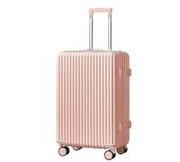 Maleta de equipaje rígida con ruedas, ligera con bolsillo de separación en húmedo y seco, esencial para viajes, Roze, 20 pulgadas