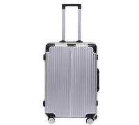 Maleta de mano con ruedas, maleta rígida con ruedas giratorias, equipaje de mano, Silver, 66,04 cm