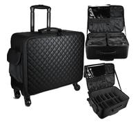 Maleta De Maquillaje Maleta de Maquillaje Profesional con Ruedas for Mujer, maletín Viaje for Artistas, Neceser