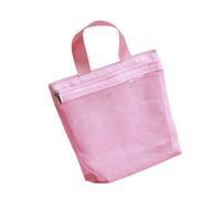 Maleta de red transparente con tiradores reforzados, permanente, impermeable, de poliéster, almacenamiento flexible para artículos de tocador, bolsa de aseo, b