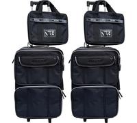Maleta de viaje con bolsa para ordenador portátil, 63 x 39 x 24 cm, con asa telescópica y ruedas, maletín de negocios con compartimento para ropa y compartimento para documentos, estable y ligero