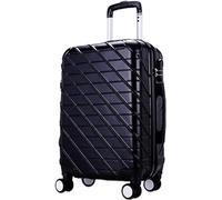 Maleta de viaje con marco de aluminio, maleta de piel, carcasa rígida, carcasa para mano, ligera, para llevar, en bodega, duradera, plateado, 20inch