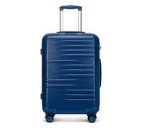 Maleta de Viaje, Medium Size Suitcase with 4 Wheels Durable PC Hard Shell Luggage Suitcase Lightweight Check in Hold Luggage with TSA Lock YKK Zipper(Navy)