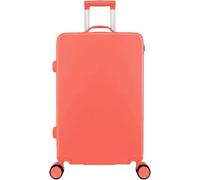 Maleta de viaje para equipaje de abrasión y silencio, universal, con ruedas, para alojamiento de estudiantes, con cremallera, marco de aluminio duradero, Naranja, 24 in